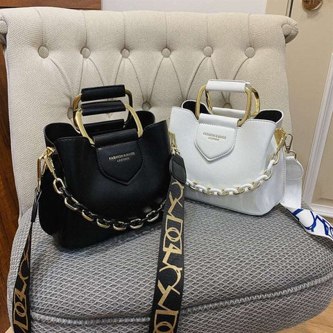 Bolsa Grande de Couro Dupla Alça