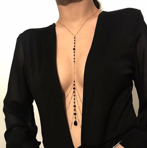 Colar de Corpo com Diamantes