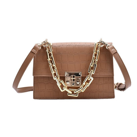 Bolsa Pequena de Couro com Dupla Alça